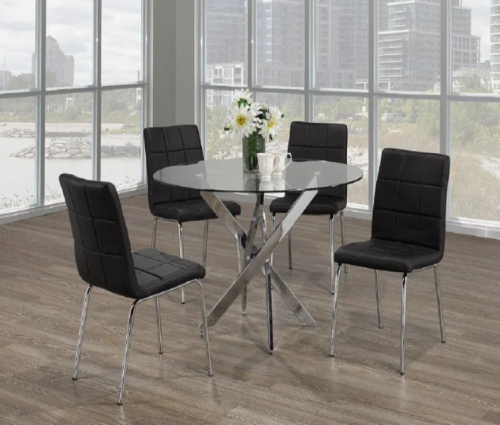 Tempered Glass Dining Set