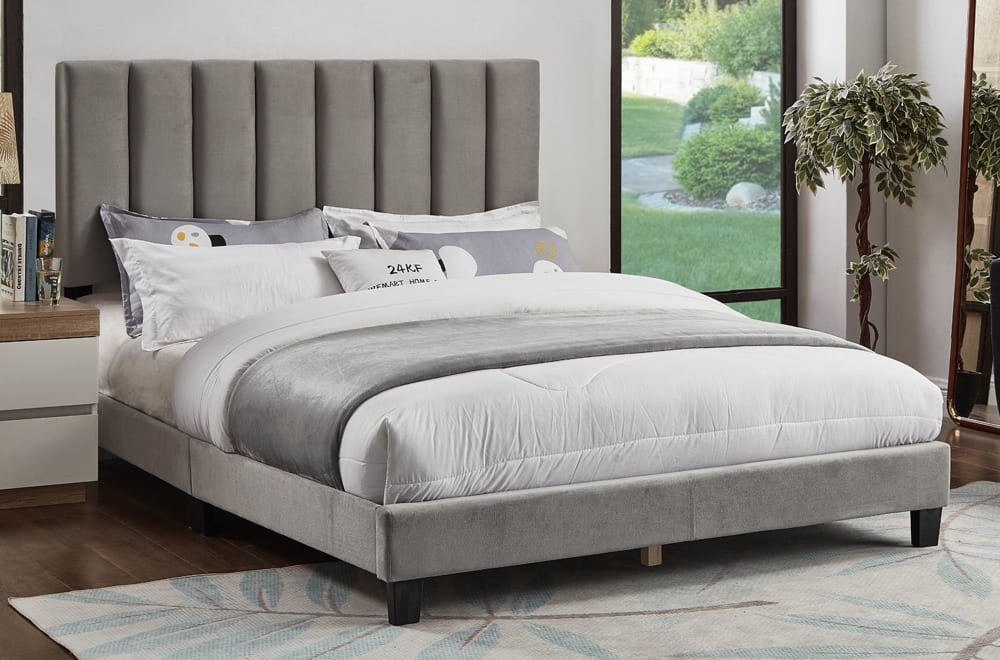 Velvet Tufted Bed – T2118