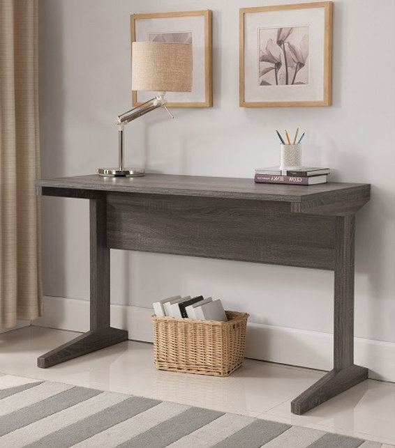 Grey Wooden Office Desk IF-7006