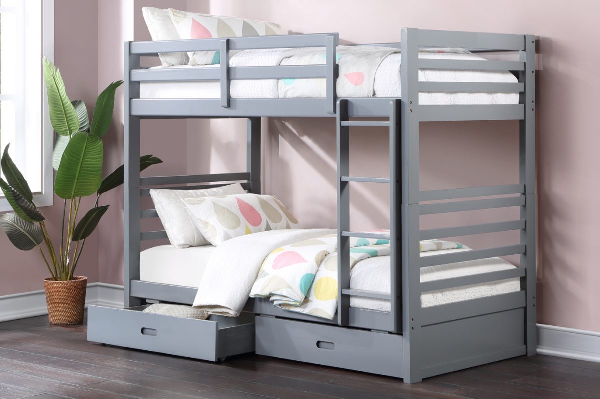 T-2710 Twin Bunk Bed W/Drawers